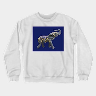 Carousel Animal Elephant Photo Crewneck Sweatshirt